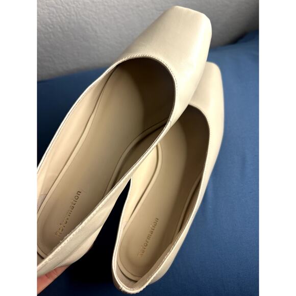Reformation Mikayla Ballet Flats Size 7 - Picture 2 of 10